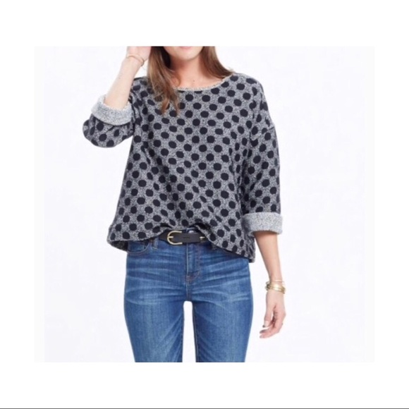 Madewell Tops - Madewell Polka Dot Sweater Size Medium